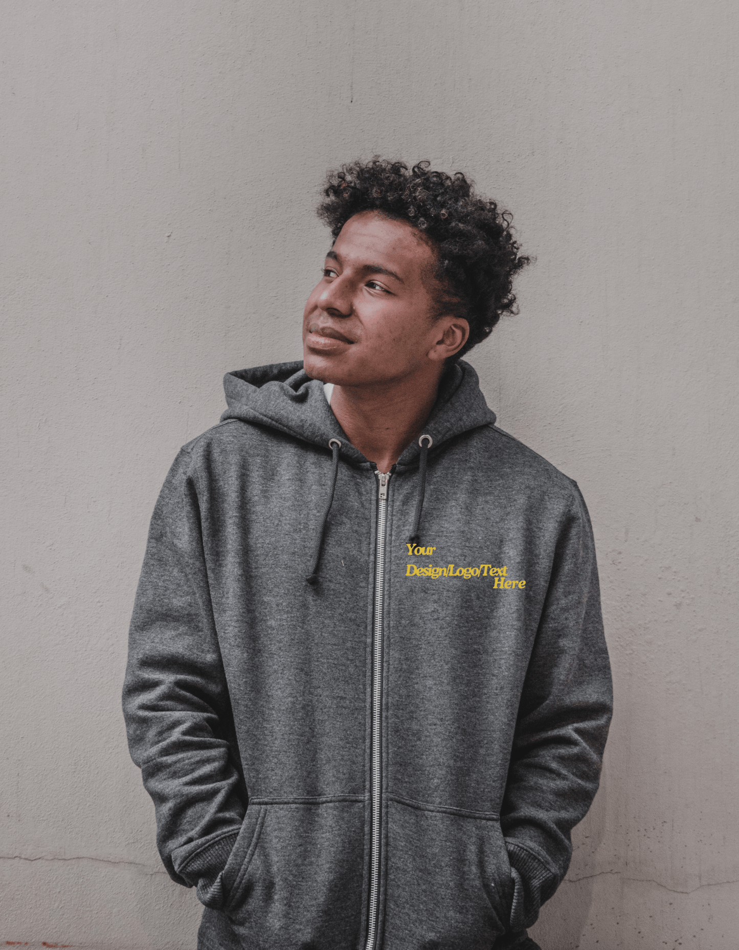 Personalised Embroidered Zip Up Hoodie