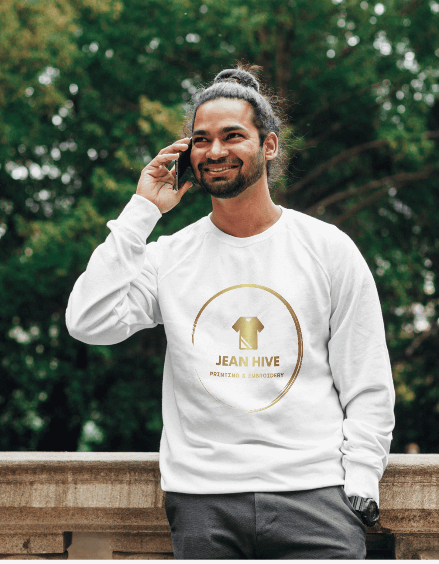 Personalised Printed Sweatshirt with custom logo or photo design – comfortable unisex fit
