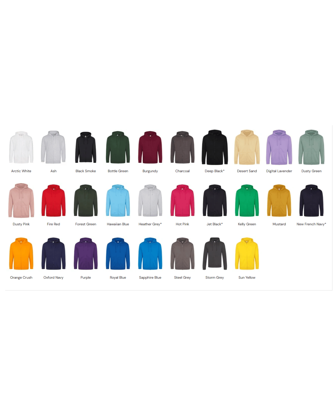 Personalised Embroidered Zip Up Hoodie
