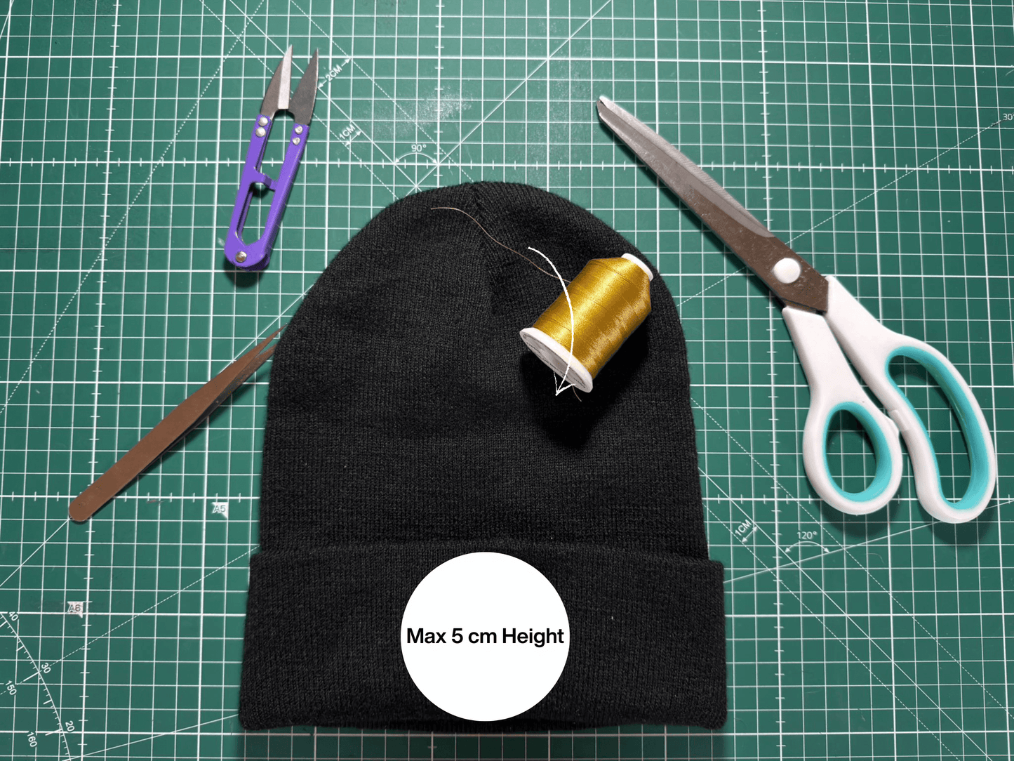 Embroidered Beanie Hat UK – Custom Logo Black Beanie by Jean Hive. Embroidered Beanie Hat UK