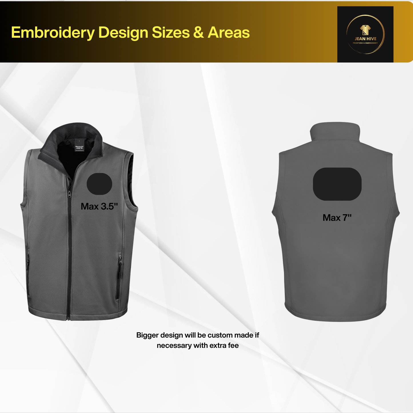 Custom Embroidered Gilet Bodywarmer