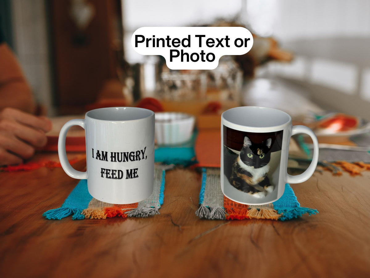 Personalised Custom Coffee Mug - Unique Graphic Print or Text Gift for Home & Office