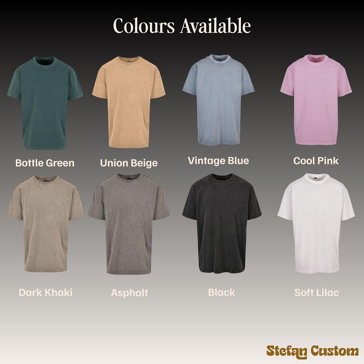 Custom Embroidered Washed Oversized T-Shirt | Personalised Logo