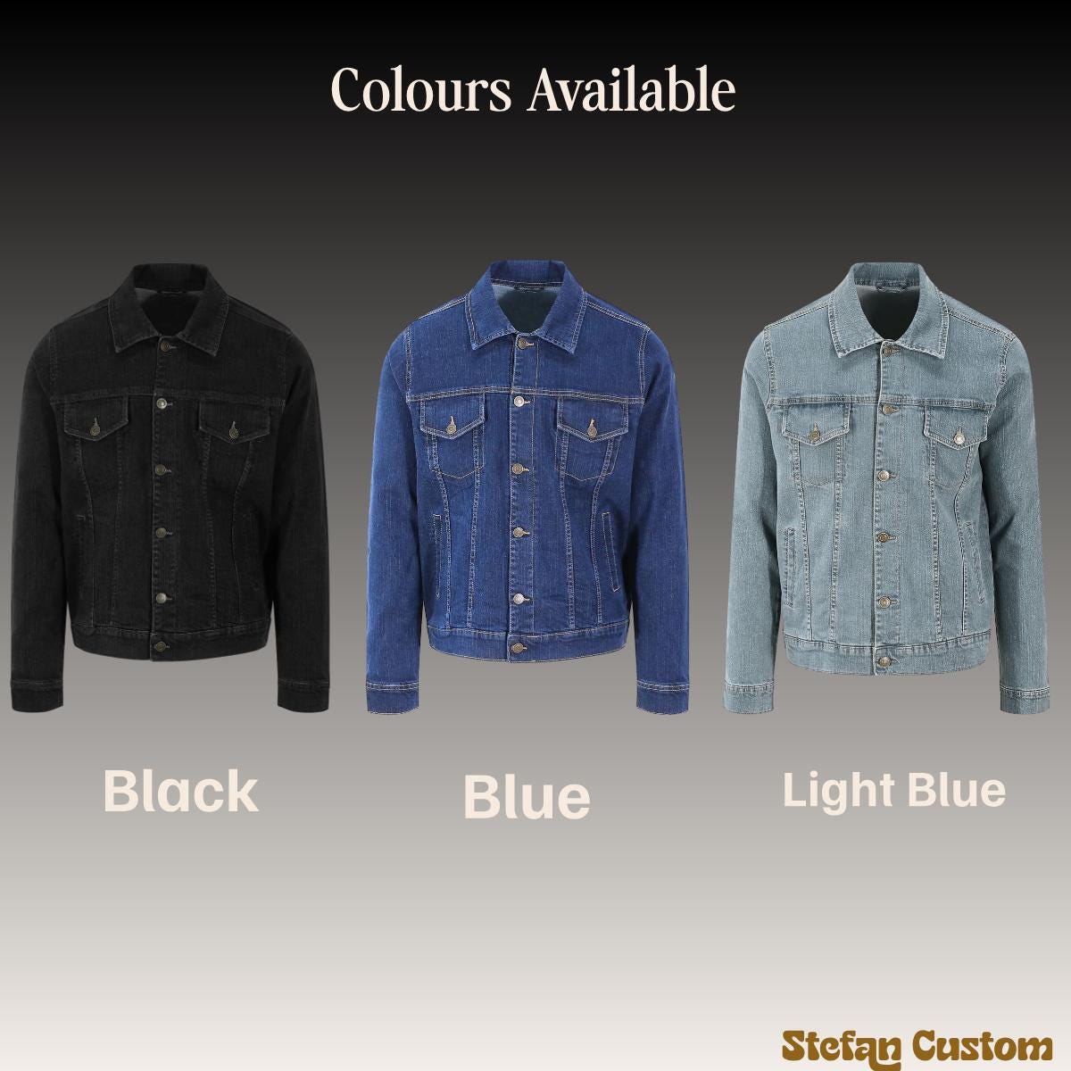 Custom Embroidered Denim Jacket | Personalised Logo Back or Chest