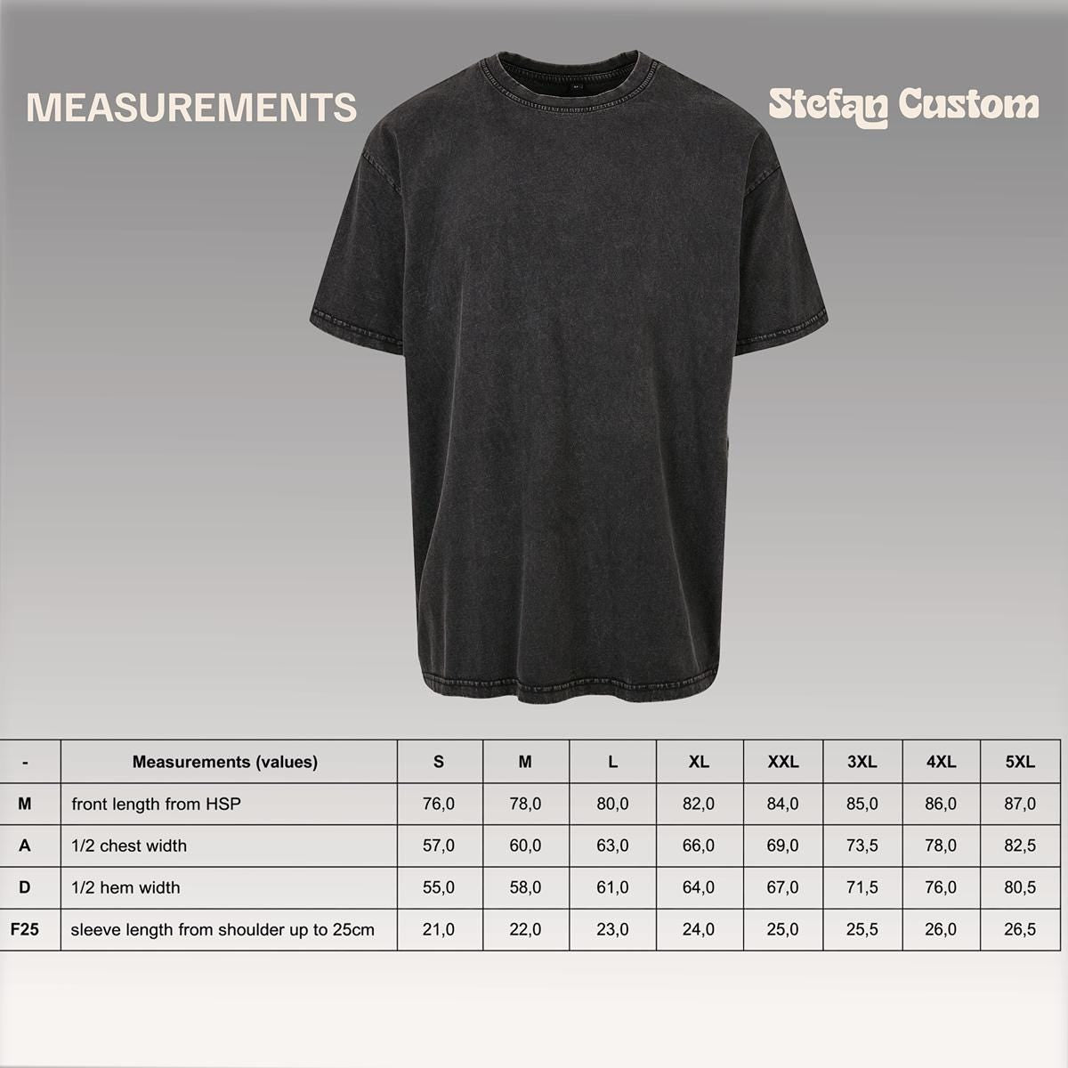 Custom Embroidered Washed Oversized T-Shirt | Personalised Logo
